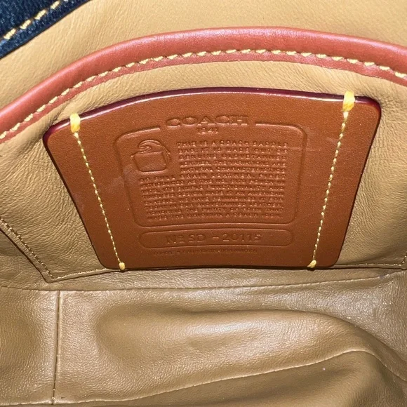 Coach Leather Saddle Bag 17 with Western Rivets NEW - Picture 7 of 7